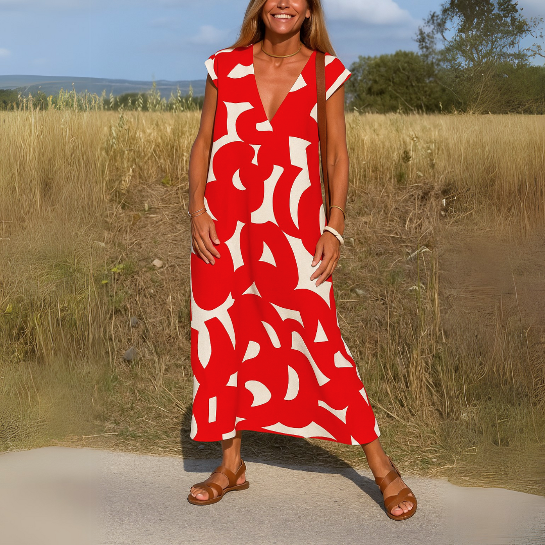 Gabriella™ | Lätt och Flatterande Klänning för Eleganta Sommardagar