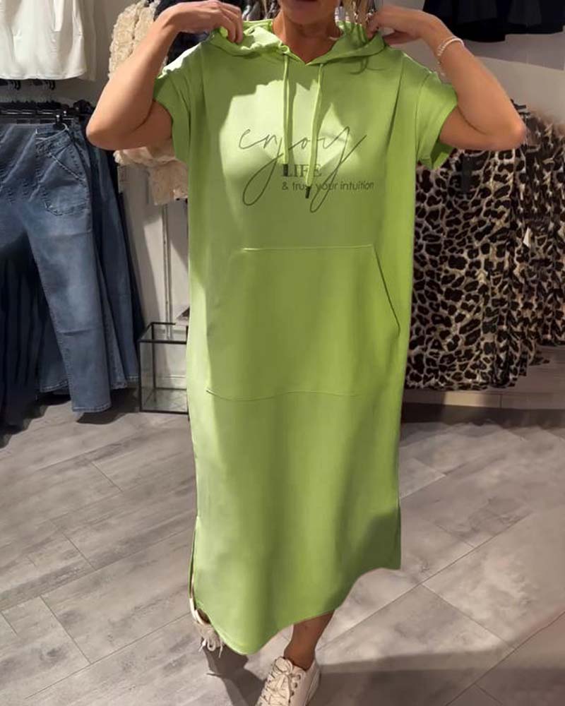 Sheeka™ – Avslappnad Hoodieklänning för Kvinnor