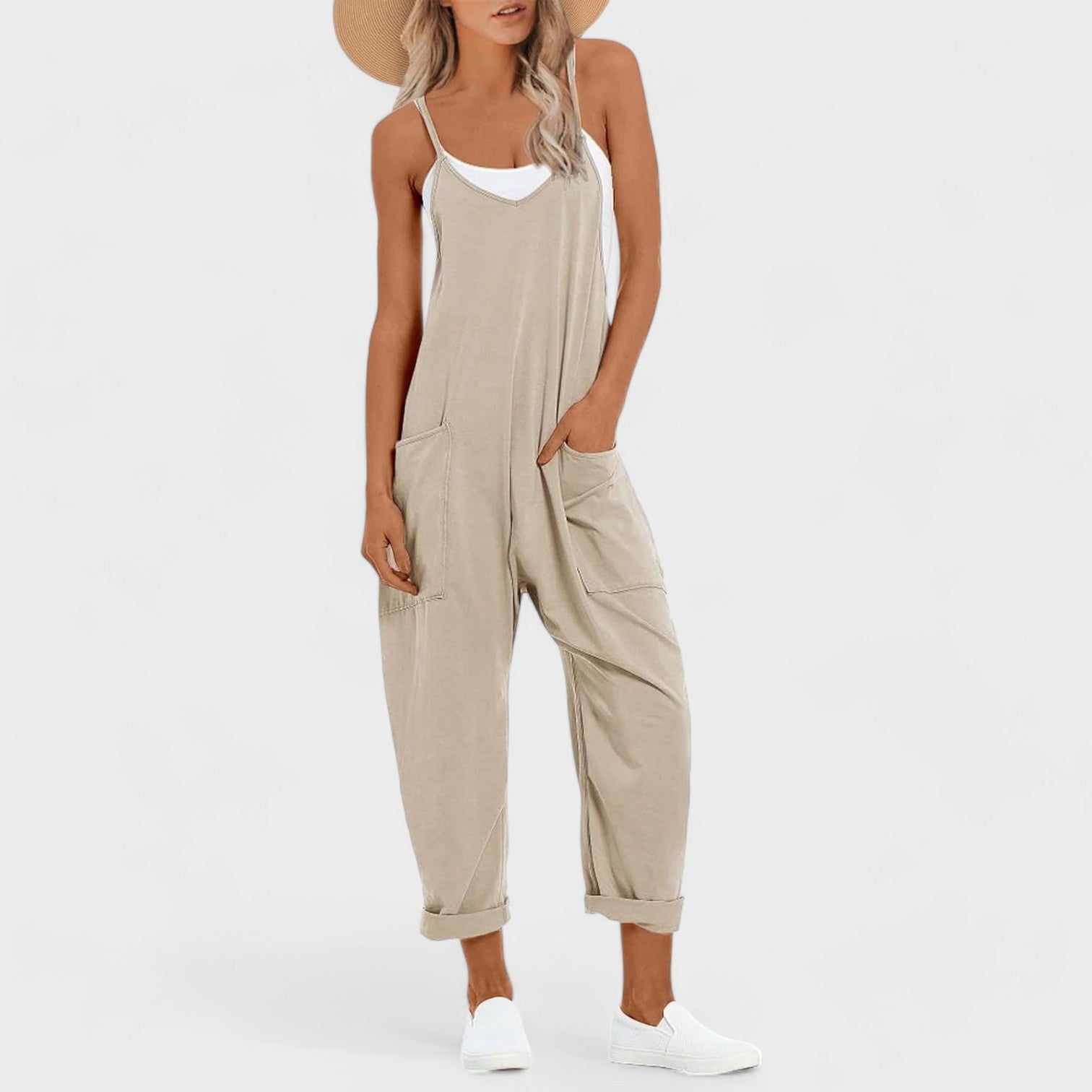 Lily | Jumpsuit med spagettiband och fickor