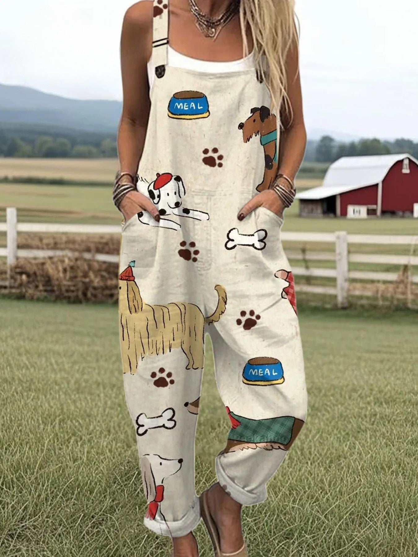 Vintage blommig jumpsuit - stil utan ansträngning och komfort hela dagen