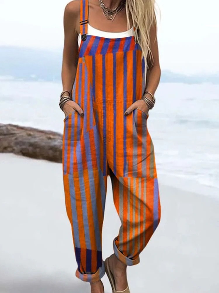 Vintage blommig jumpsuit - stil utan ansträngning och komfort hela dagen