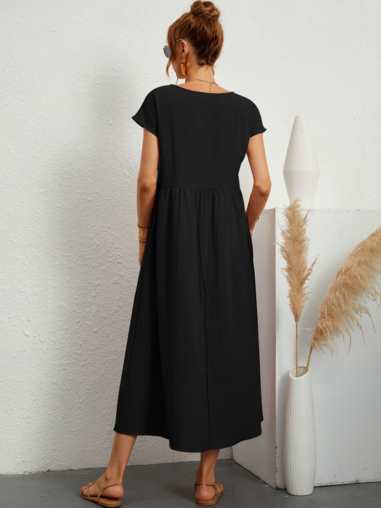 Alina™ | Naturligt elegant linneklänning för sommardagar 