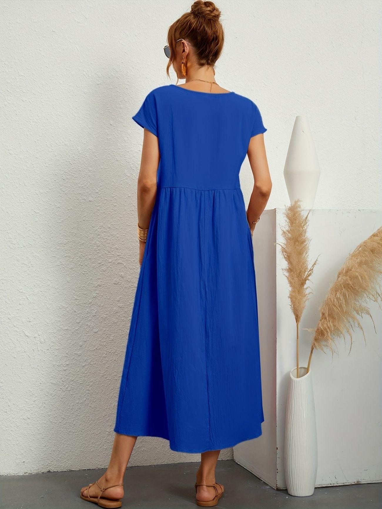 Alina™ | Naturligt elegant linneklänning för sommardagar 