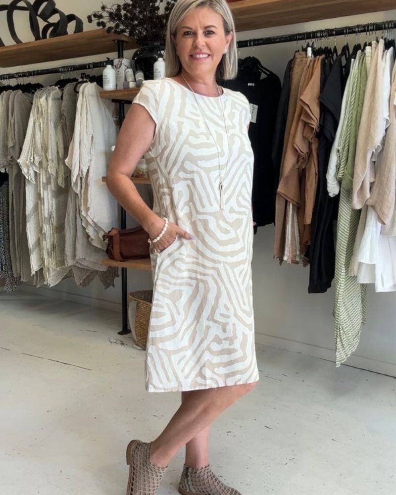 Nelia™ - Sommarklänning med söt tryck