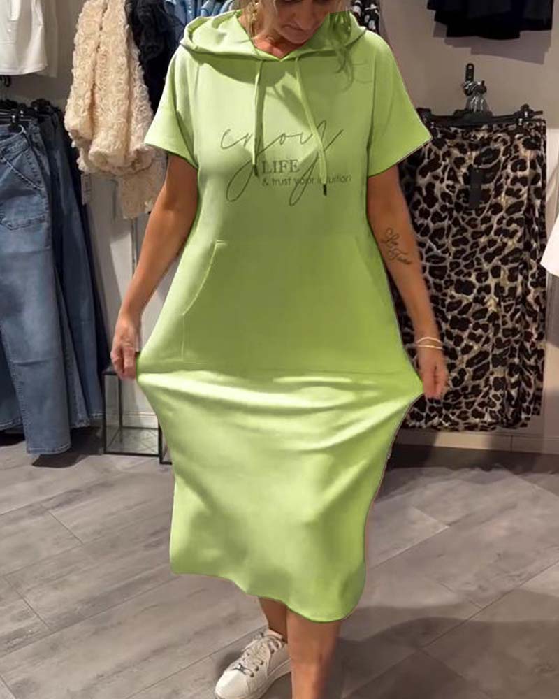 Sheeka™ – Avslappnad Hoodieklänning för Kvinnor