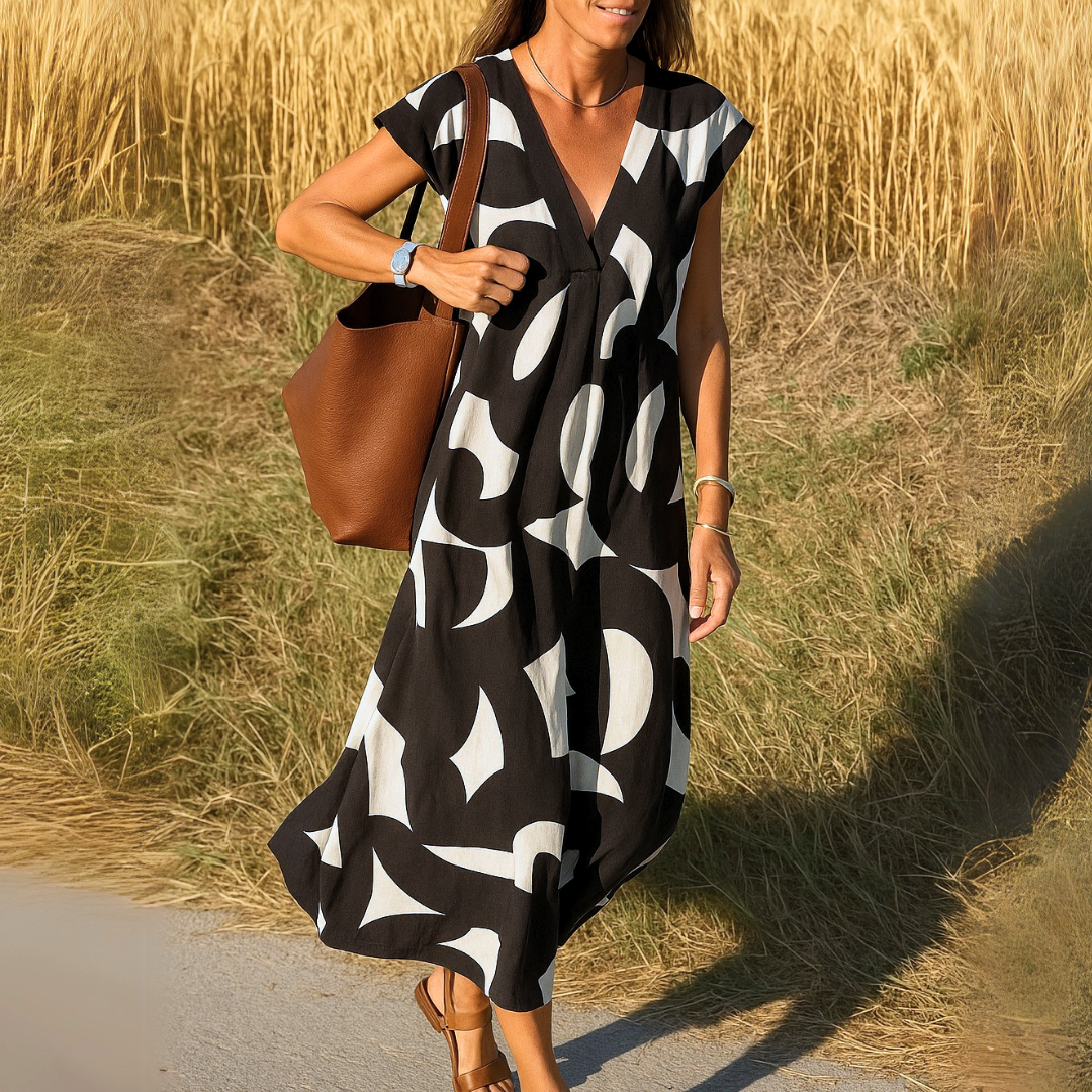 Gabriella™ | Lätt och Flatterande Klänning för Eleganta Sommardagar
